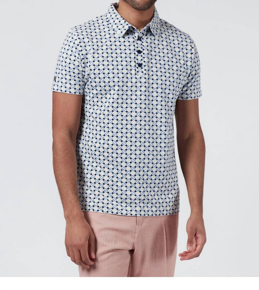 Keep It Comin Gemustertes Poloshirt
