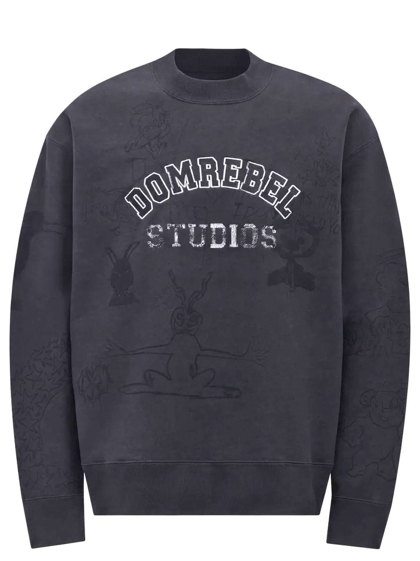 Semester Embroidery Pullover Cotton Sweatshirt
