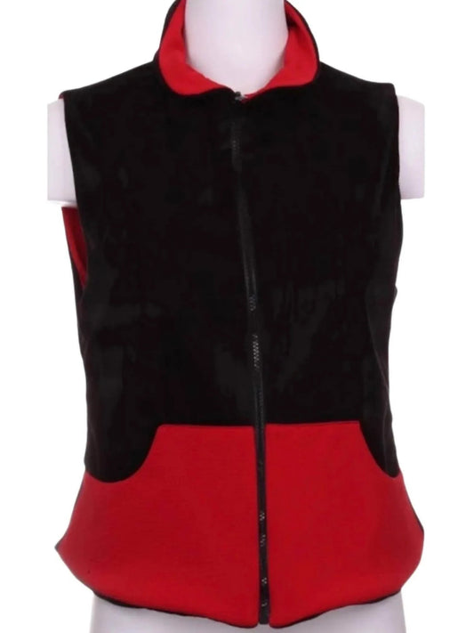 Women's Velvet Reversible Vest
