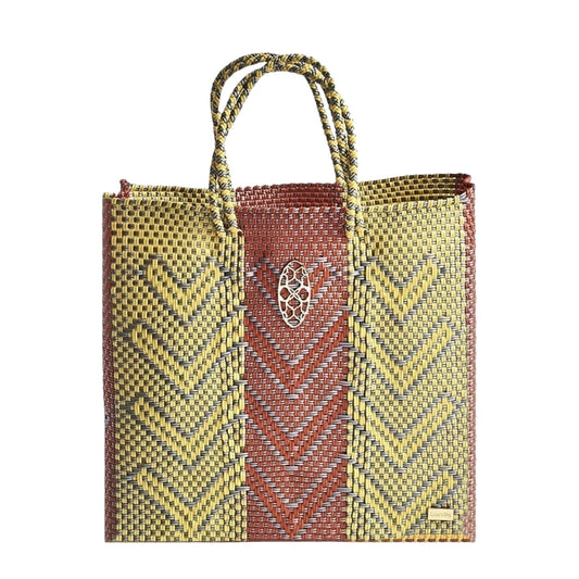 Women's Medium Woven Shoulder Strap Tote Bag