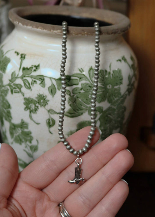 Women's Millie Cowboy Boot Charm Necklace
