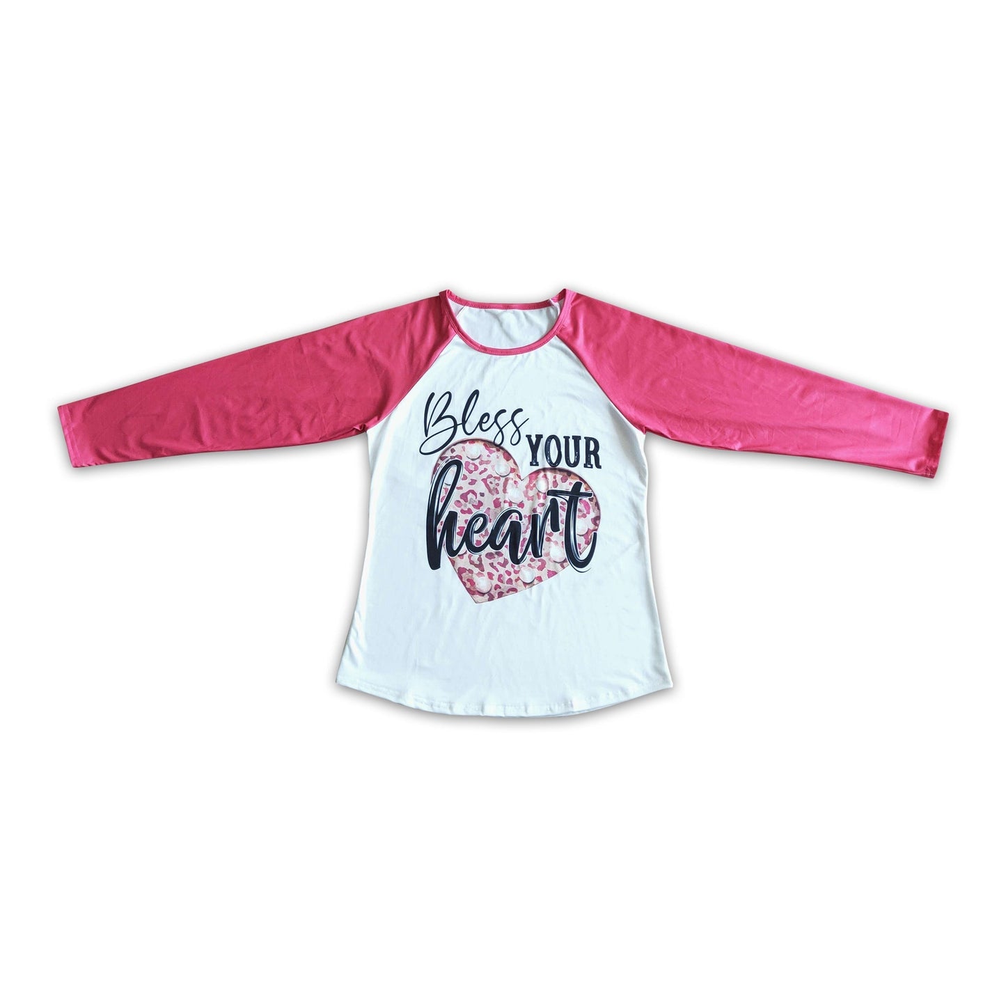 Bless your heart Langarm Mommy-and-Me Erwachsenen-Valentinstagsshirt