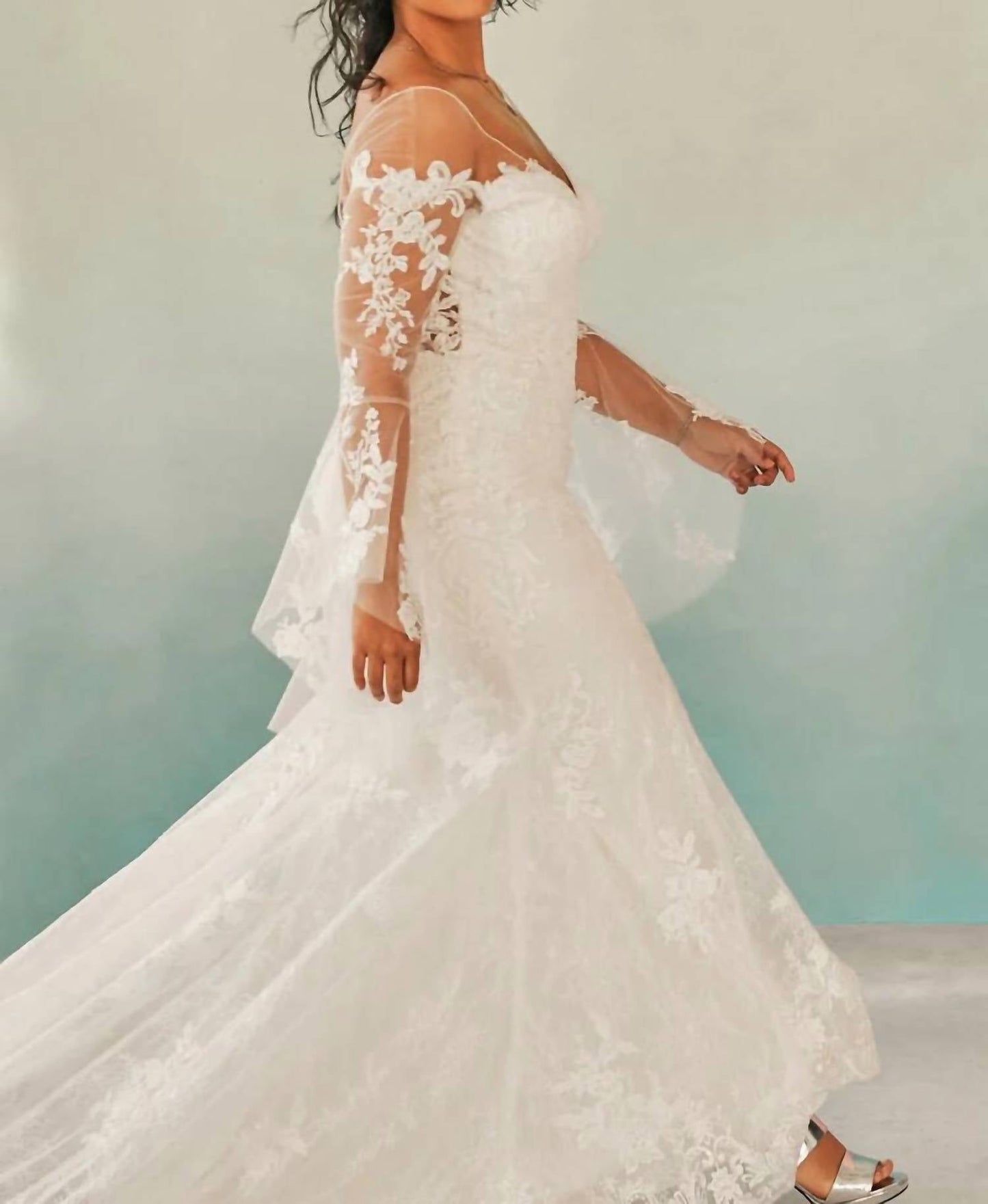 Lace Wedding Gown With Chapel Train