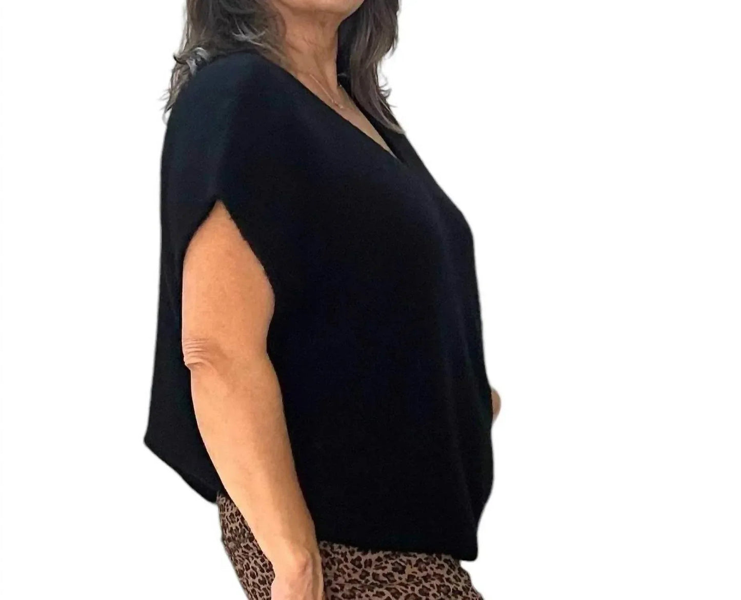 Pullover aus weicher Alpaka-Wolle mit V-Ausschnitt