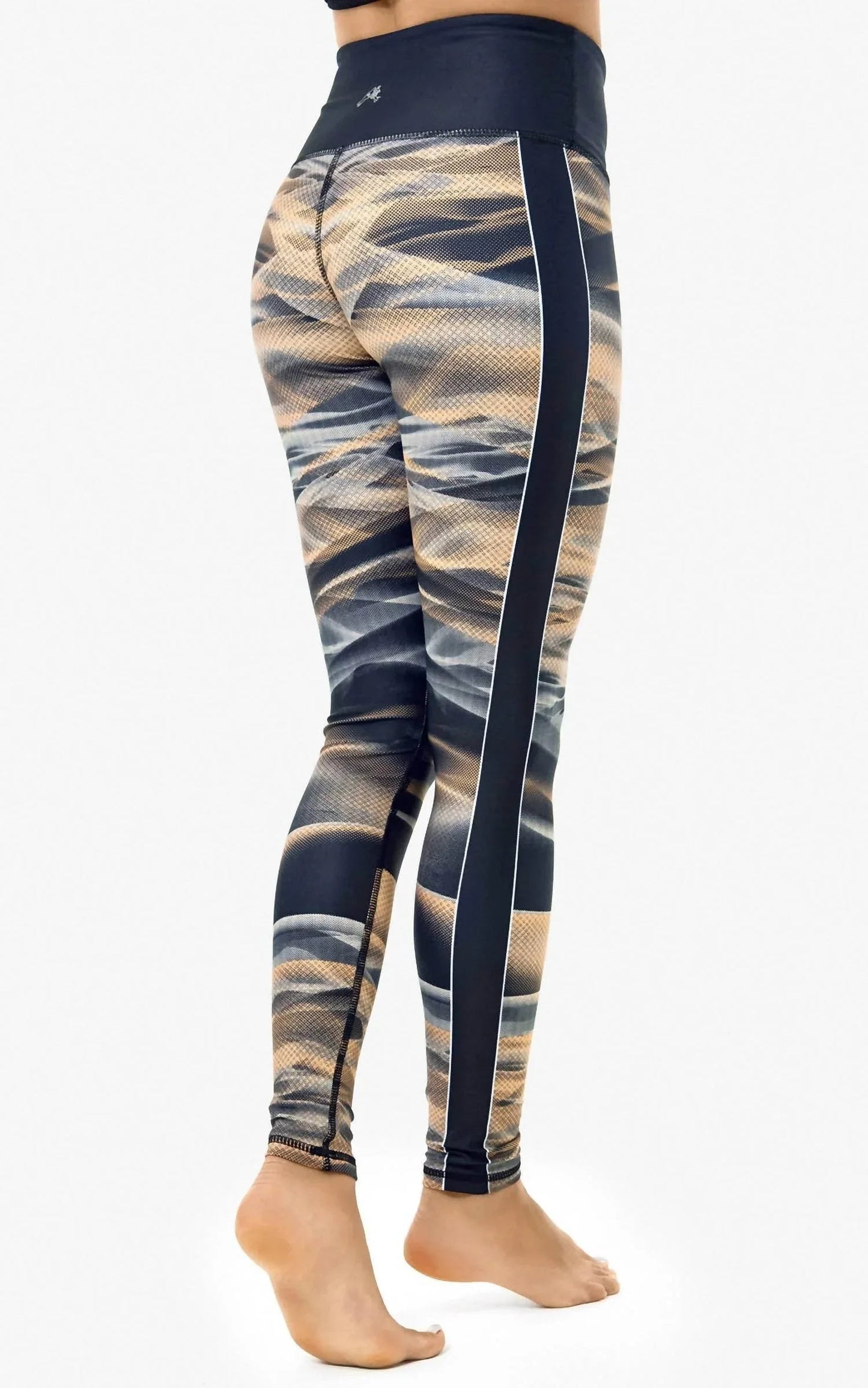 Leggings mit mittelhohem Bund und Stretchanteil