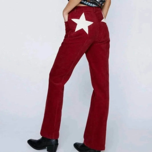 Corduroy High Waisted Pants