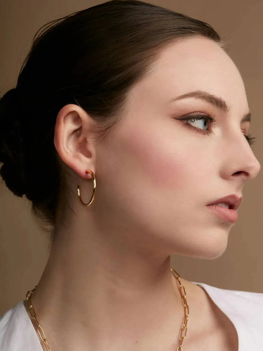 Women's Small Thin Hoop Earring