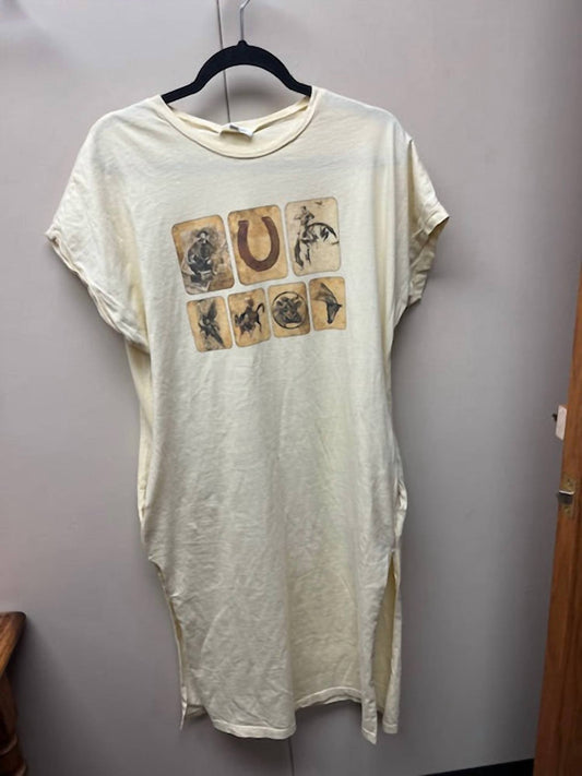 Women's Tshirt dress with side pockets