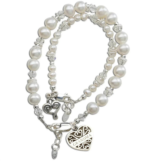 Oma-und-Ich-Süßwasserperlenarmband-Set