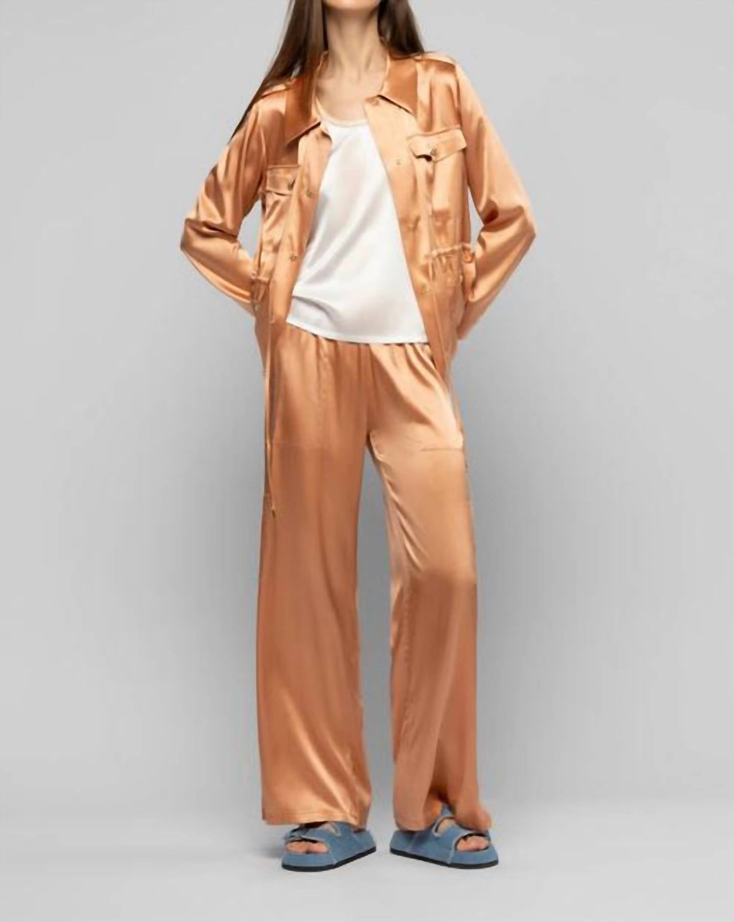 Vagnes Silk Safari Jacket