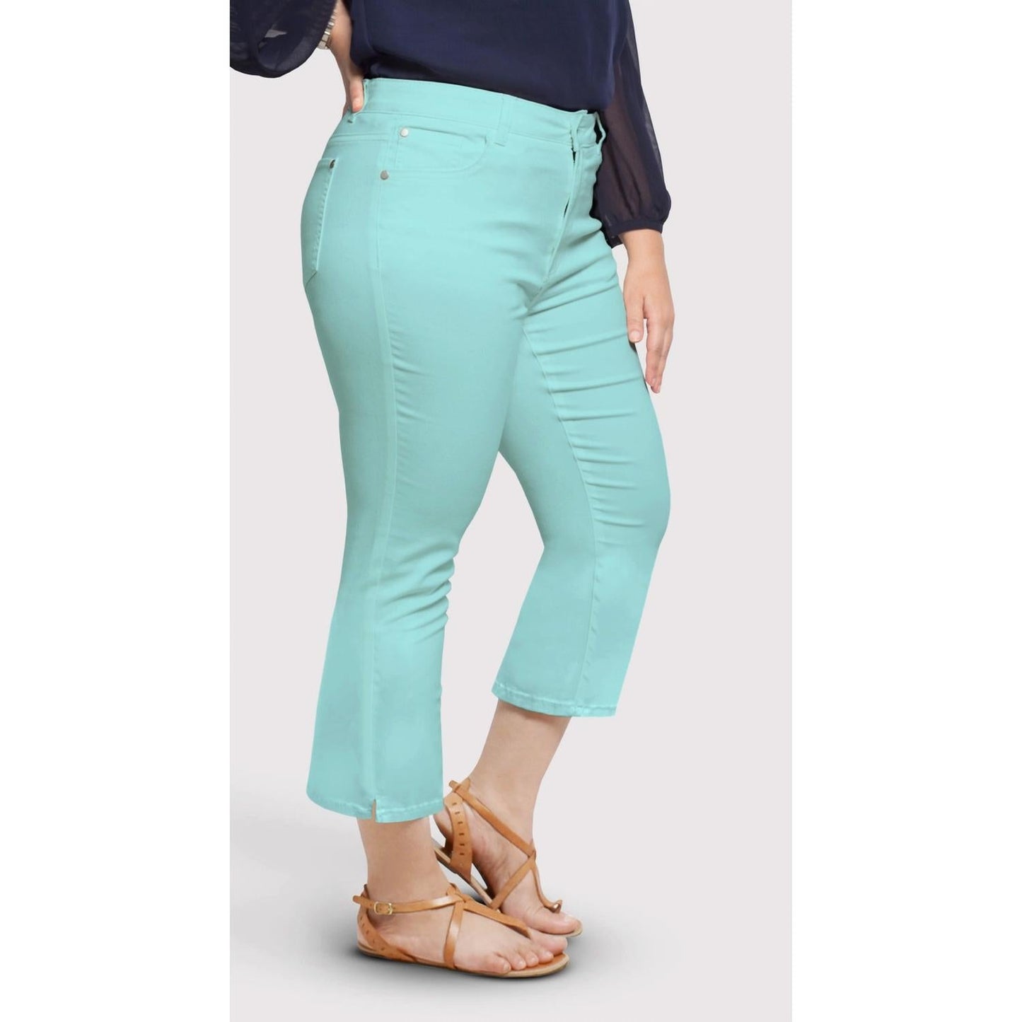 Stretch-Ankle-Hose für kurvige Figur