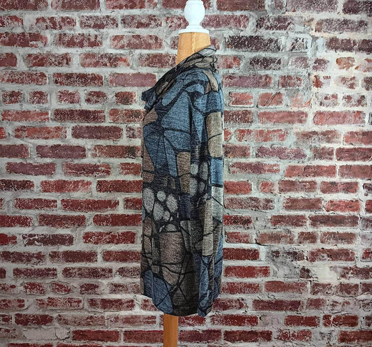 Women's Drawstring Cowl Neck Pullover Top