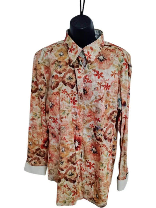 Women's Floral Cotton Blouse