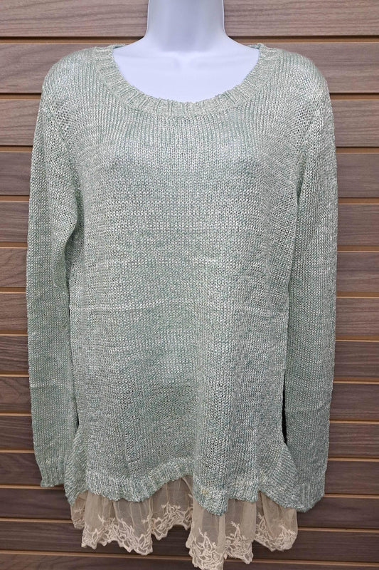 Women's Lace Bottom Sweater