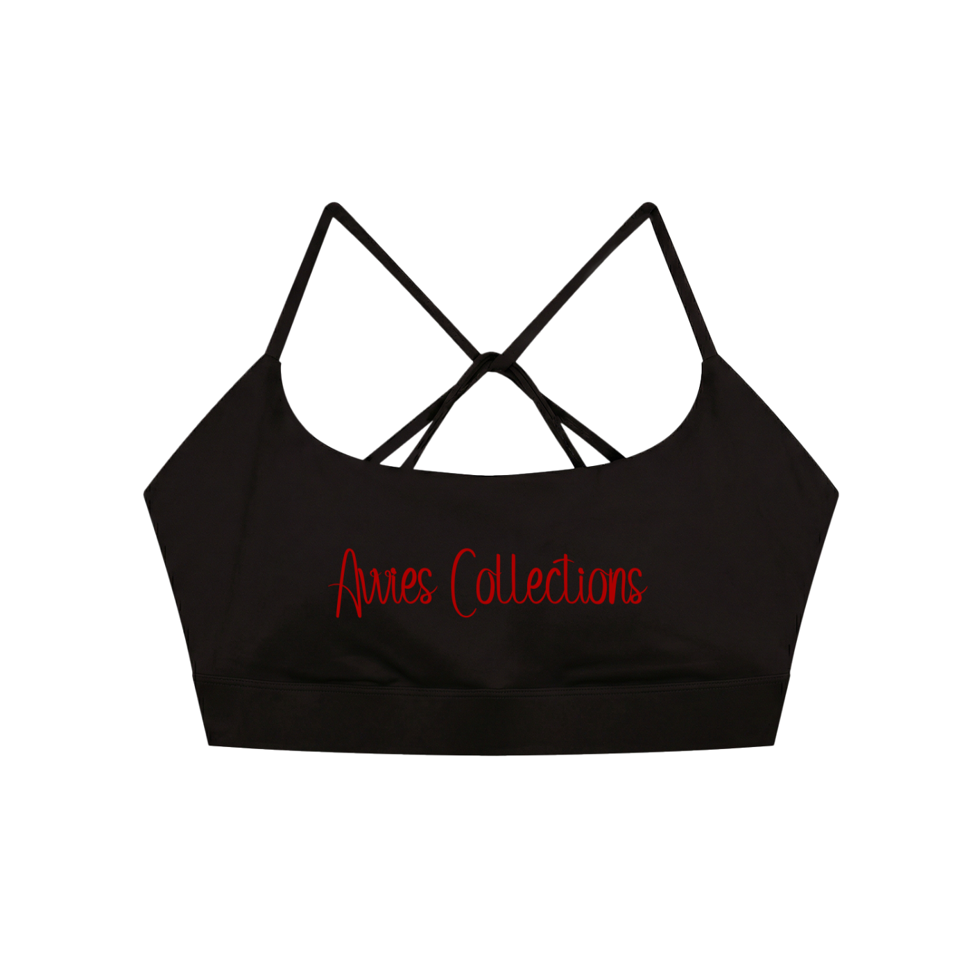Trägerloser Yoga-Sport-BH mit Kreuzdesign