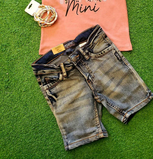 Mädchen-Jeansshorts Tina
