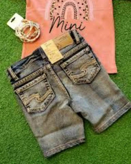 Mädchen-Jeansshorts Tina