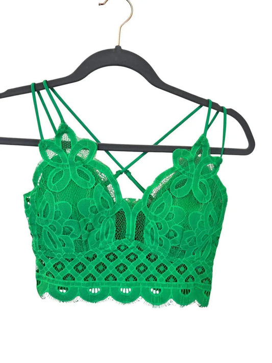 Crochet Lace Bralette With Bra Pads