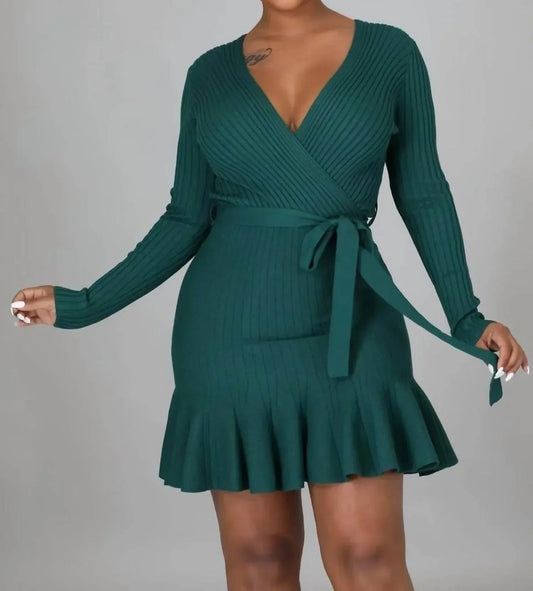 Tranquility V-Ausschnitt-Kleid