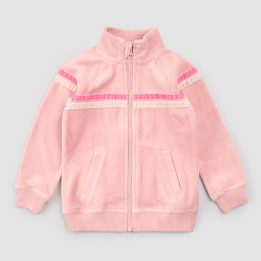 Velours-Trainingsjacke für Mädchen