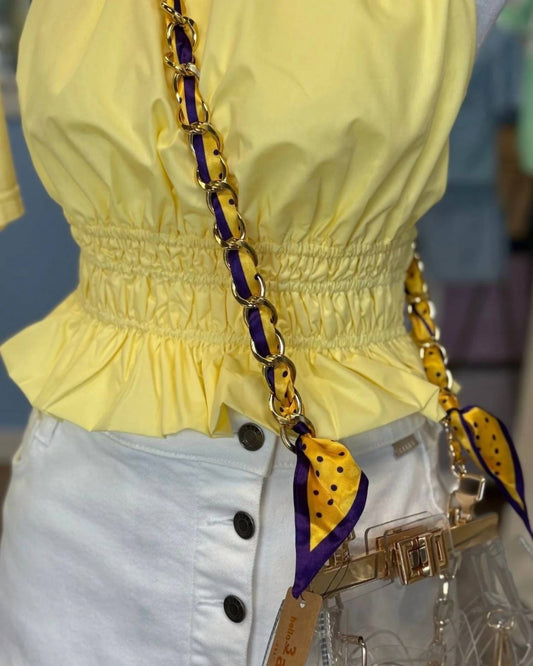 Women's Lsu Chain Gameday Purse Strap