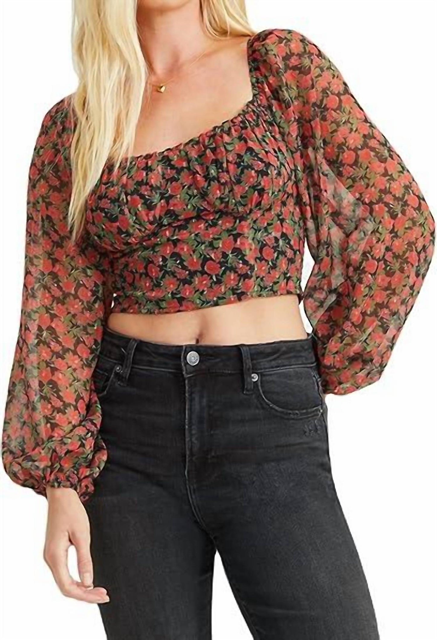 Eng anliegendes Langarmshirt