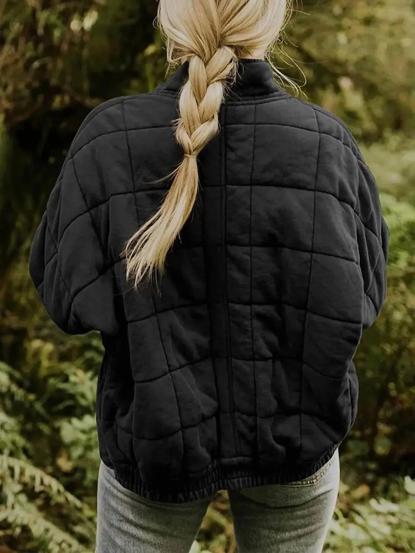 Quilted Zip-up Jacket