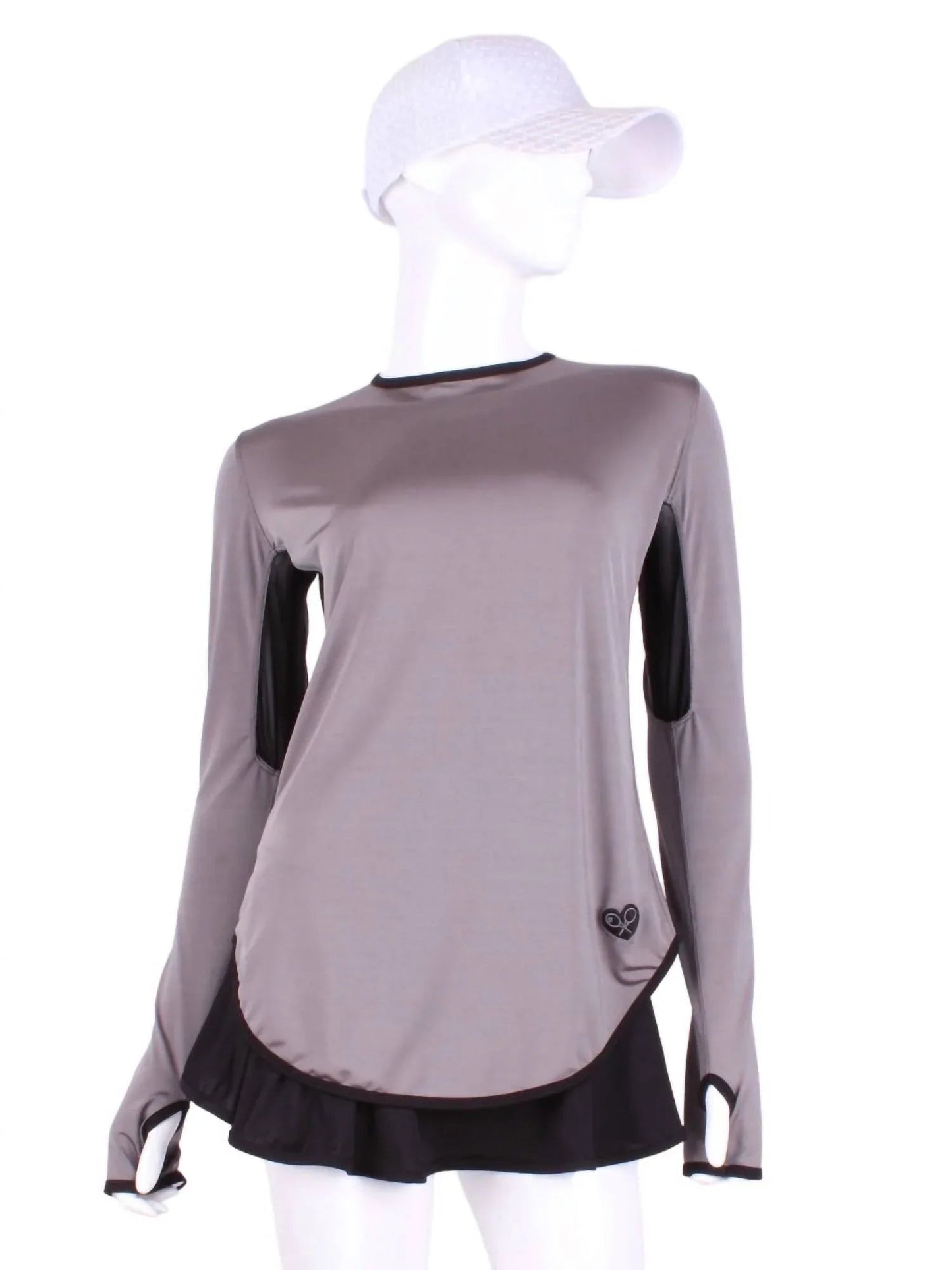 Damen Langarm-Rundhals-T-Shirt