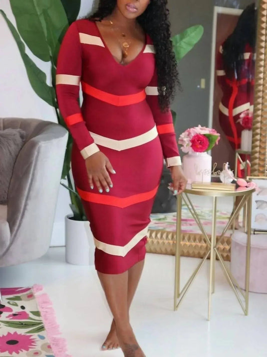 Damen-Bodycon-Kleid