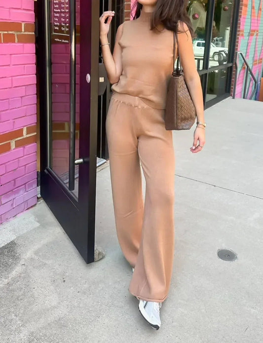 Emily Cozy Knit Flare Pant