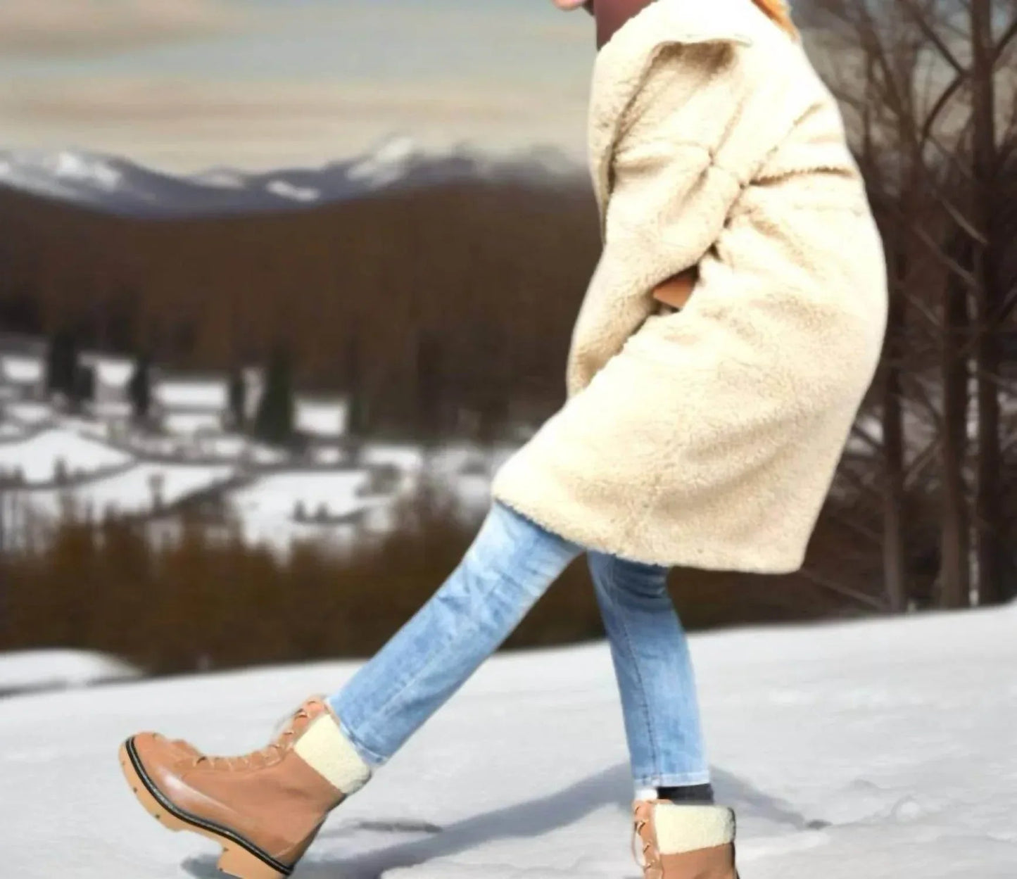 Damen-Stiefelette Alexa aus Leder zum Schnüren
