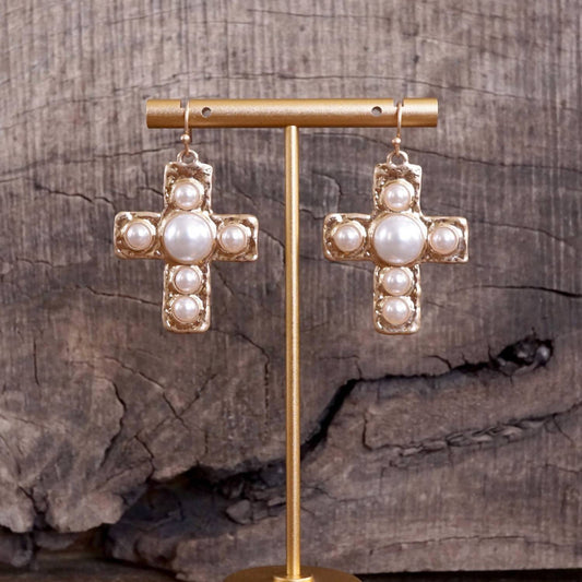 Women's Vintage Cross Earrings