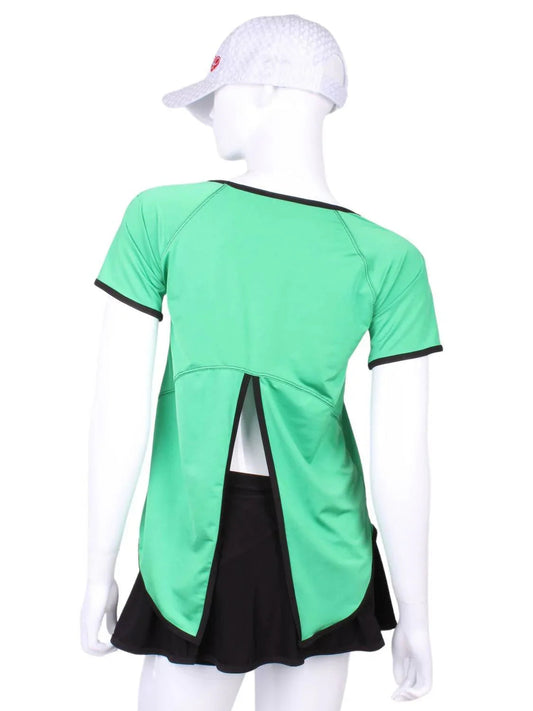 Women's Tie Back Short Sleeve Tennis Tee