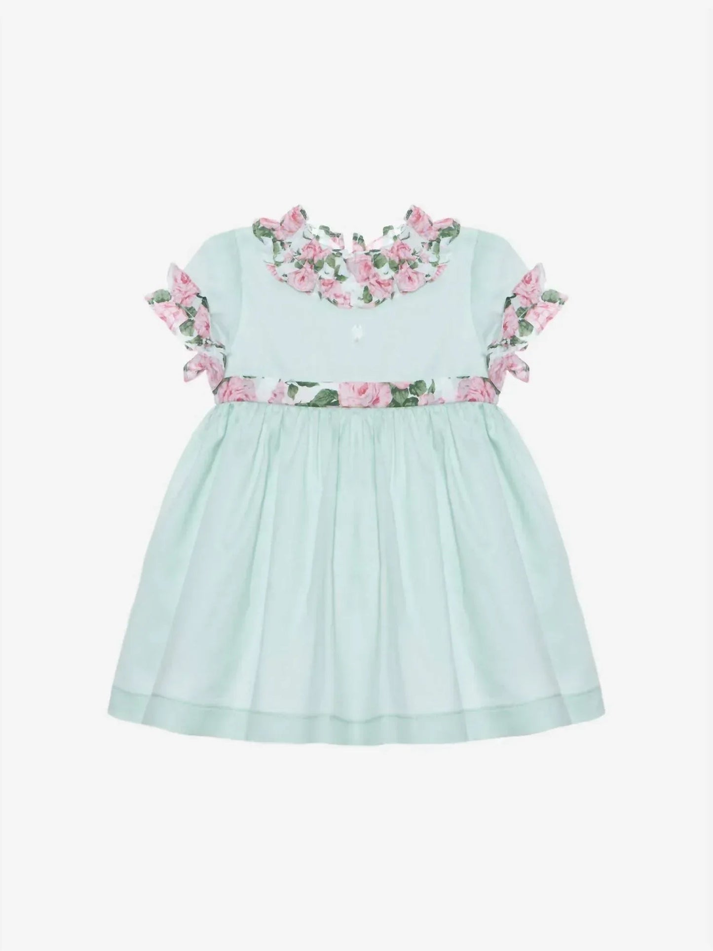 Voile With Frills Woven Dress