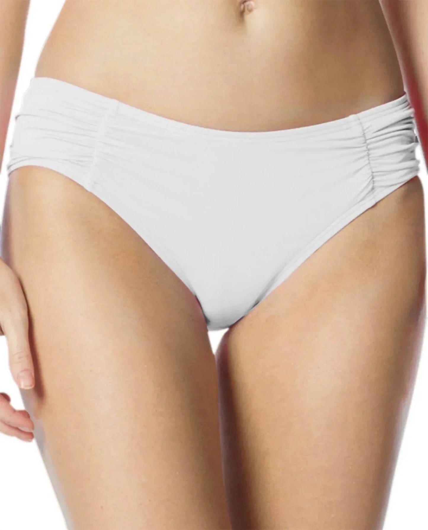 Bikinihose mit seitlicher Raffung