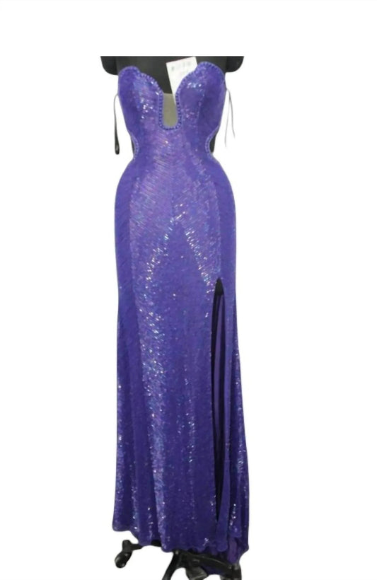Women's Sweetheart With Slit Prom Dress
