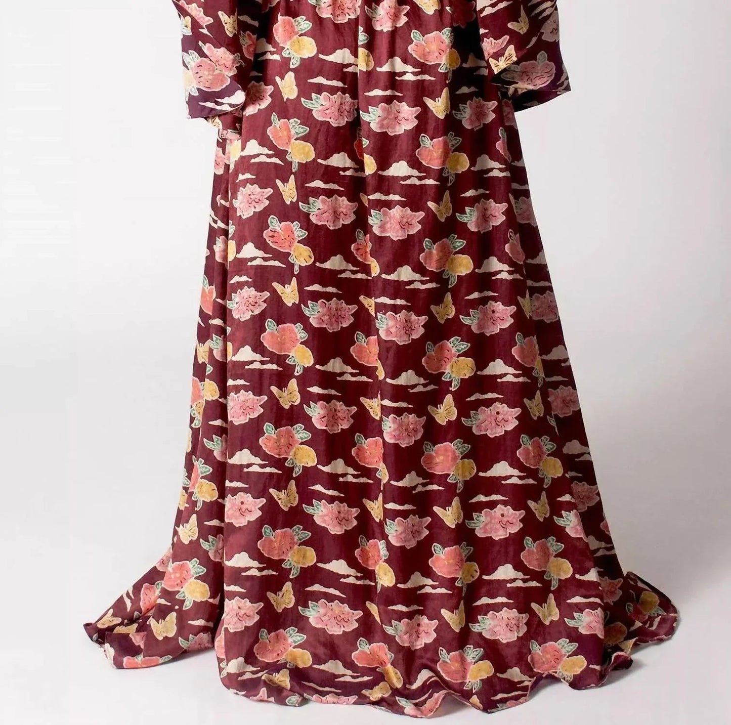 Geblümtes Maxikleid Amora mit Cut-outs