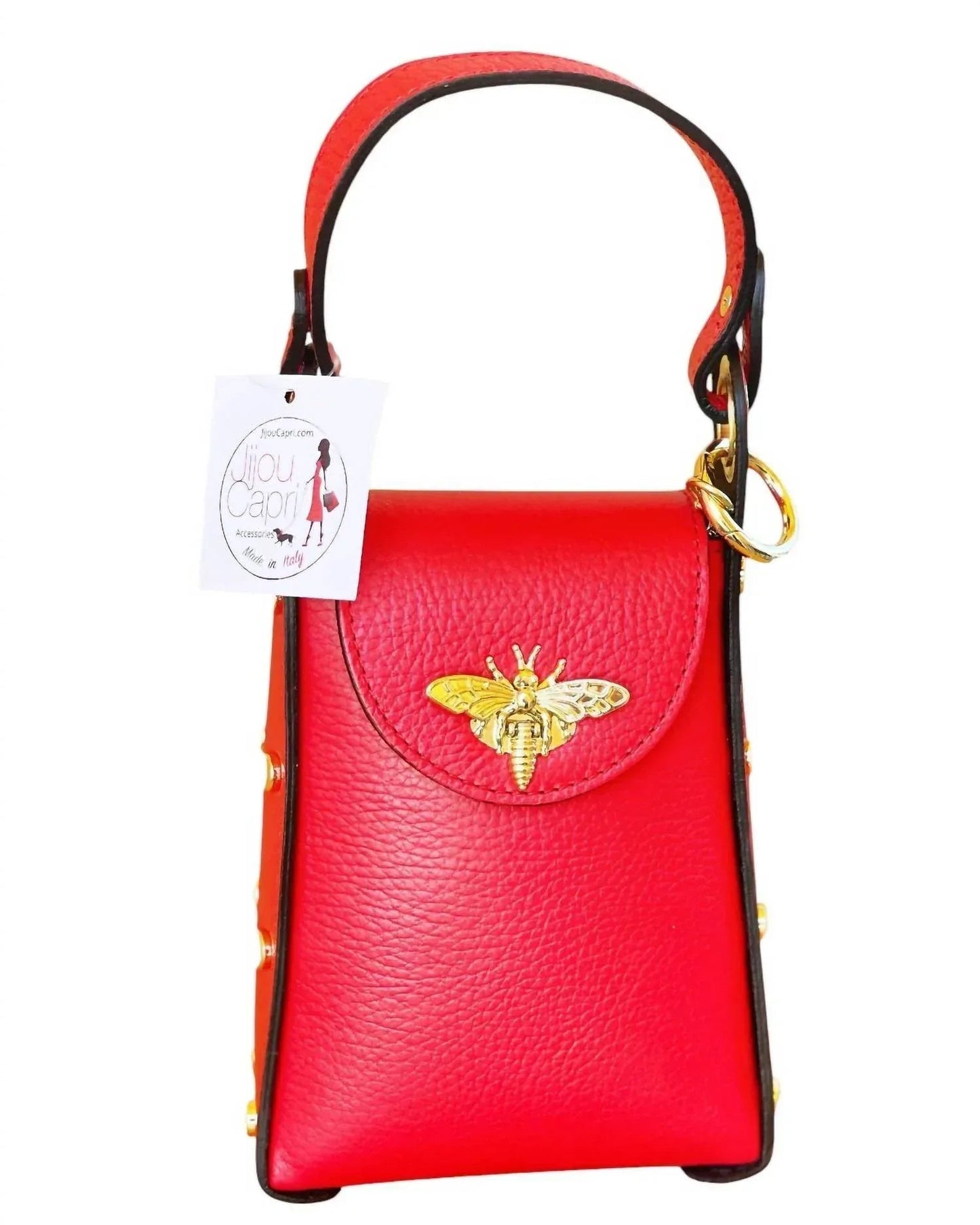Women's Bumblebee Leather Cellphone Case Bag