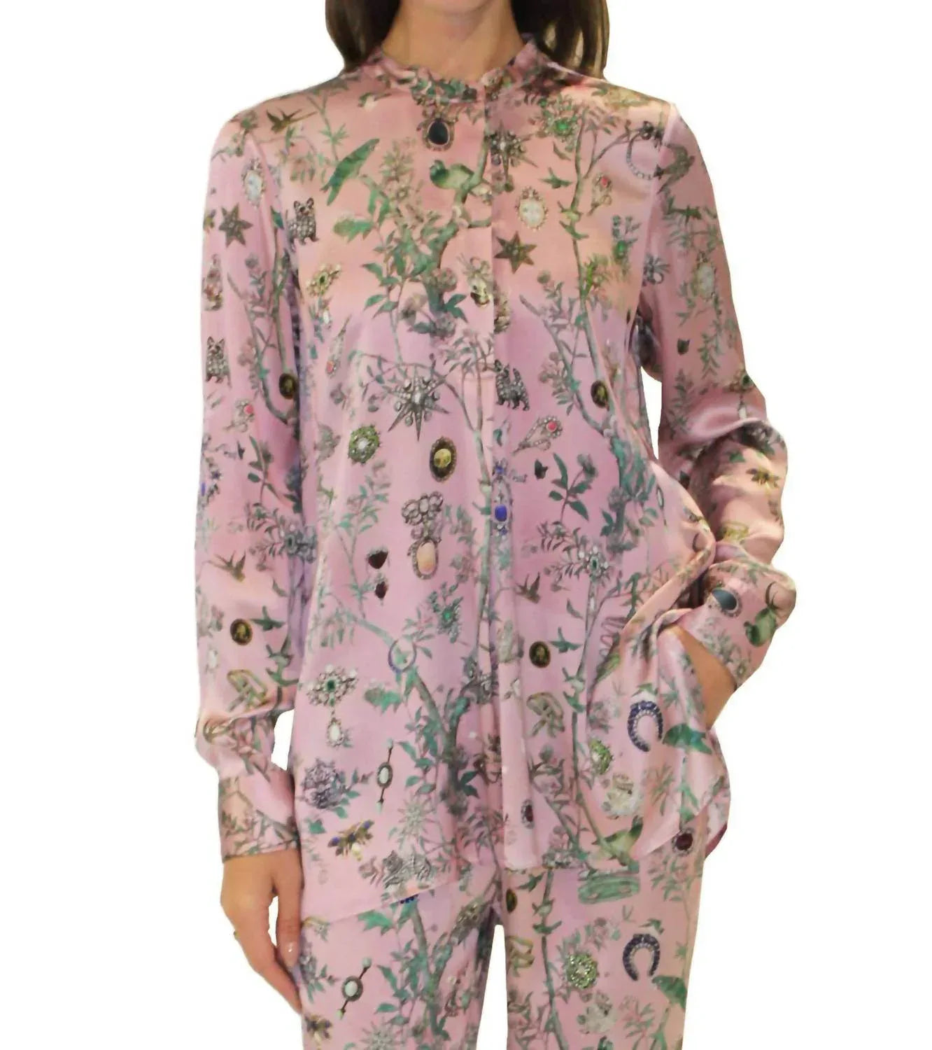 Pauline De Rothchild Seidentunika Bluse