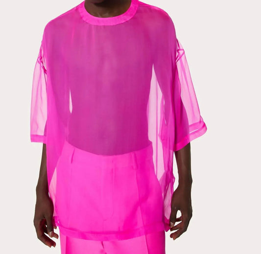 Chiffon Crewneck Top