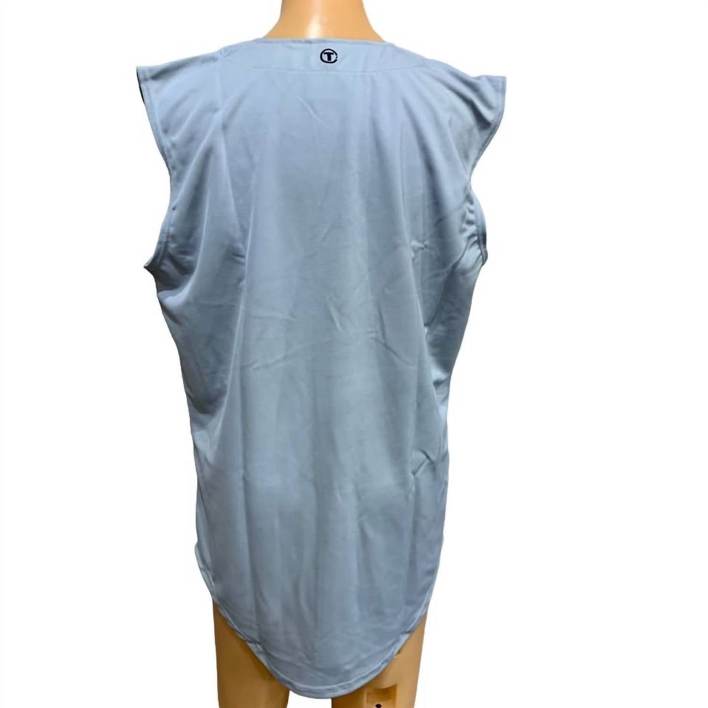 Ärmelloses Baseball-Trikot mit Knopfleiste