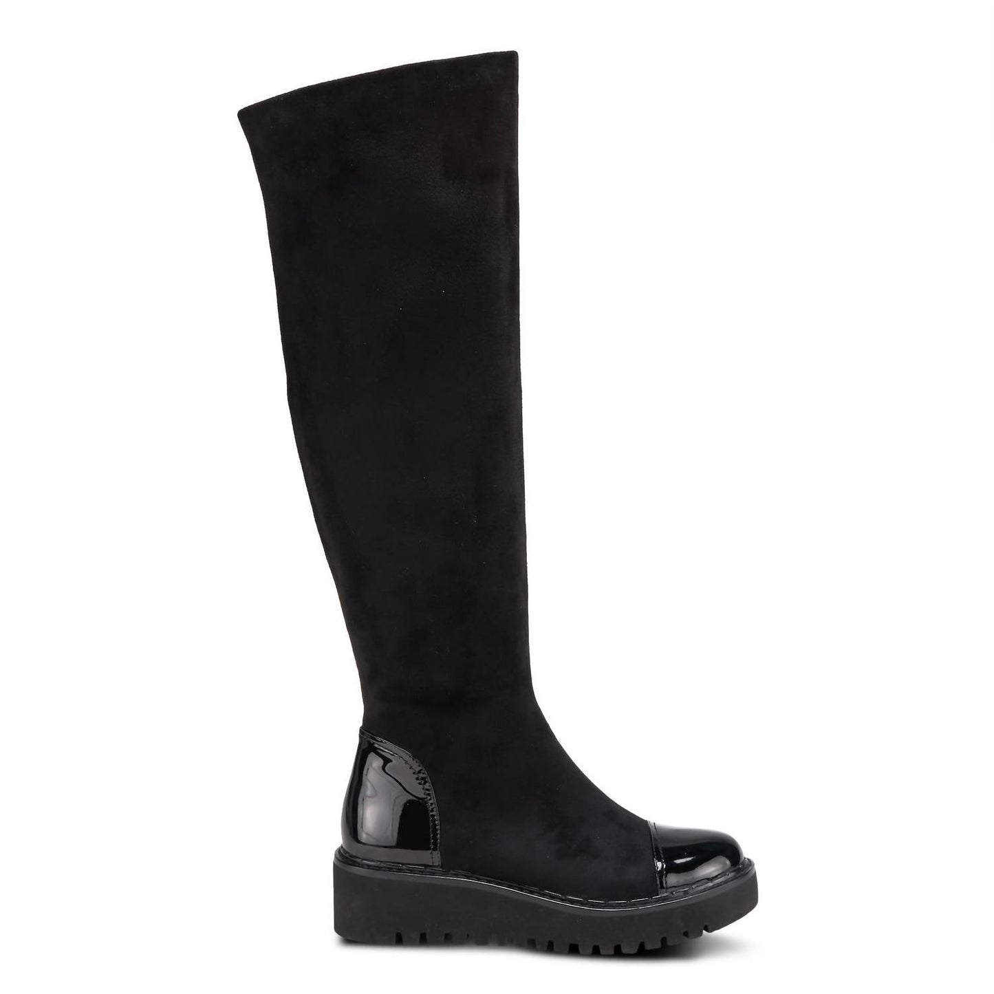 Quappa kniehohe Plateau-Stiefel für Damen