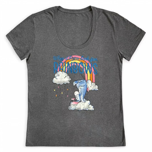 Women's Winnie The Pooh Eeyore Rainbow T-shirt