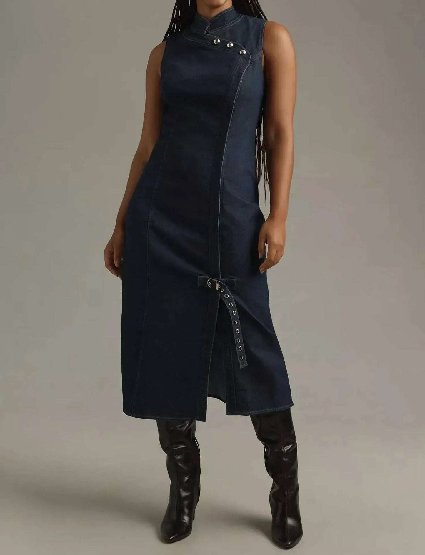 Denim Midi Dress