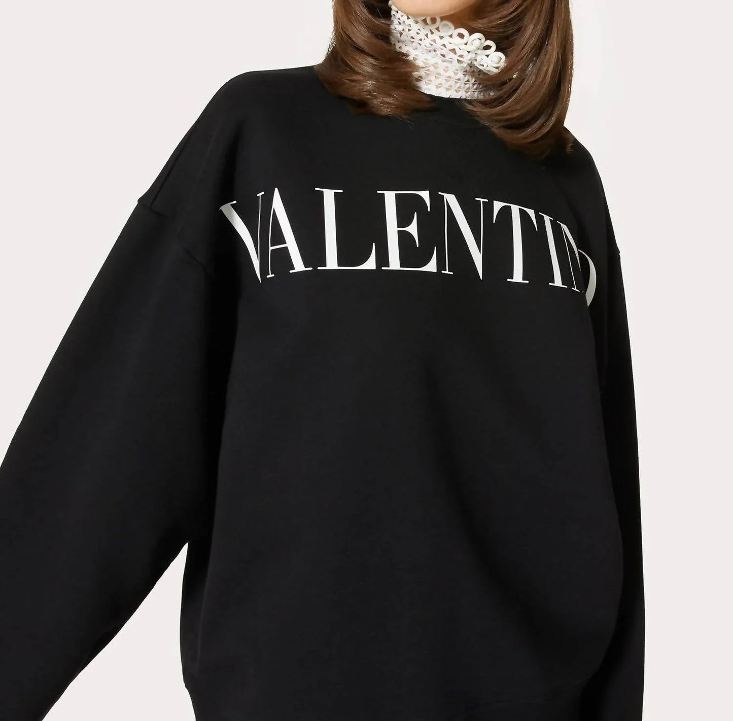 Besticktes Jersey-Sweatshirt