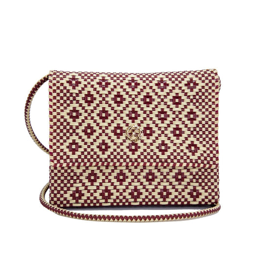 Women's Handmade Aztec Long Braided Strap Crossbody Bag