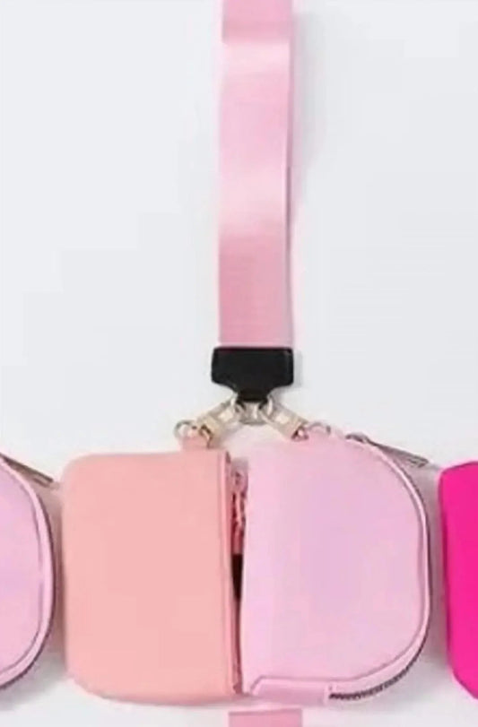 Women's Double Dual Nylon Pouch Wallet