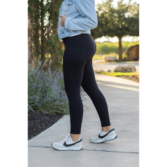 Leggings in voller Länge mit Tasche