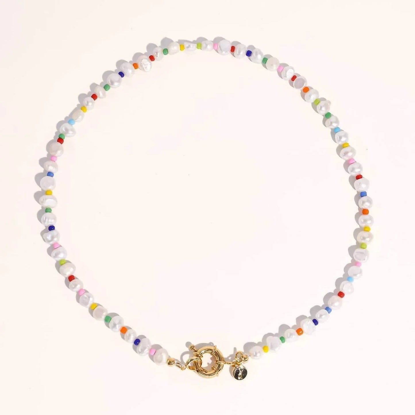 Rainbow Pearl Necklace