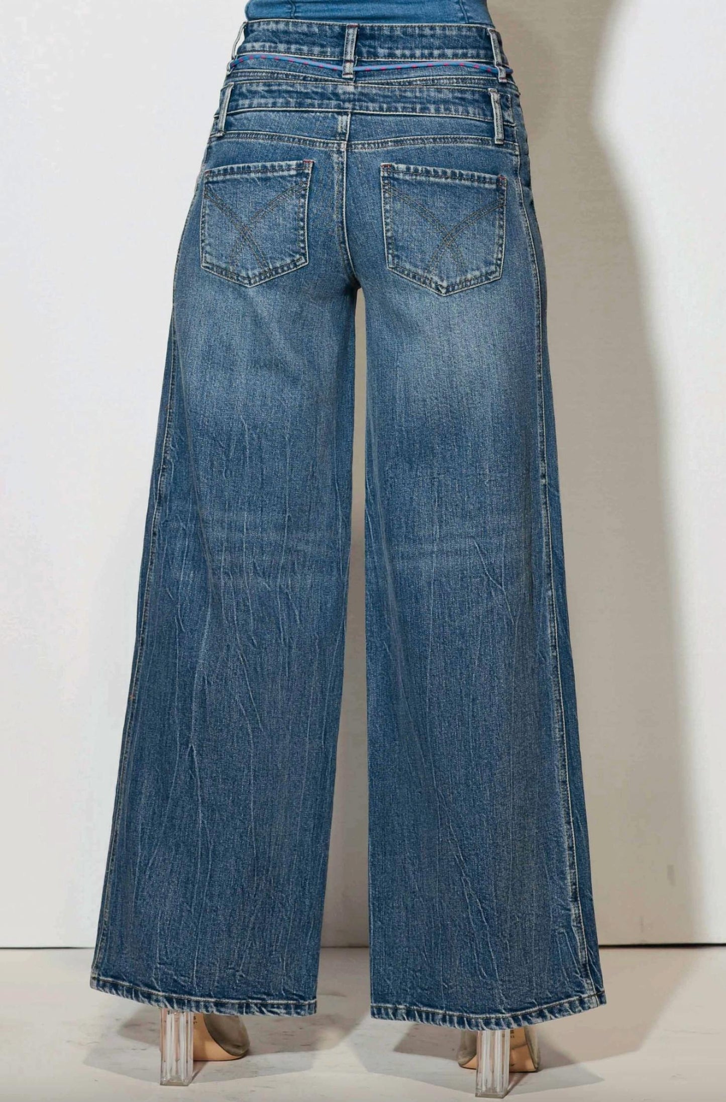Doppelbund-Jeans